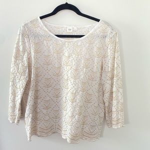 Eyelet blouse